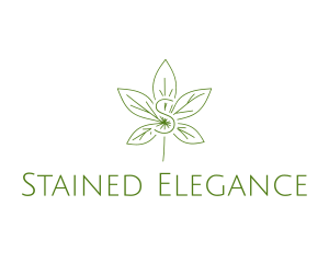 Organic Leaf Wellness Spa logo design