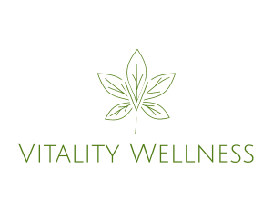 Organic Leaf Wellness Spa logo design