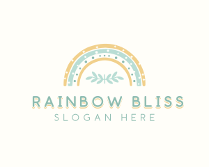 Kindergarten Nursery Rainbow logo design