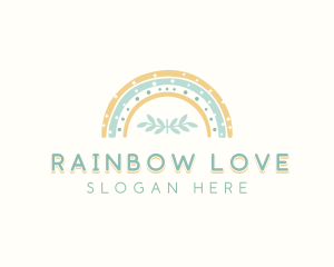 Kindergarten Nursery Rainbow logo design