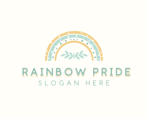 Kindergarten Nursery Rainbow logo design