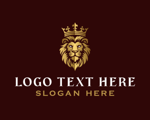 Carnivore - Luxury Crown Lion logo design