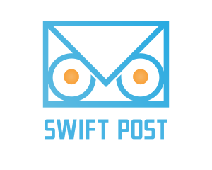 Post - Owl Mail Envelope logo design