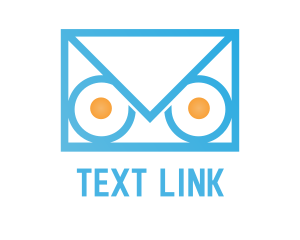 Sms - Owl Mail Envelope logo design