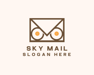 Owl Mail Envelope logo design