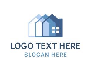 Land - House Apartment Housing logo design