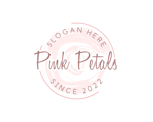 Pink Circle Watercolor logo design