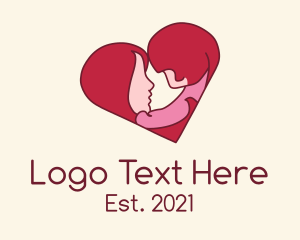 Child - Mother Child Heart logo design