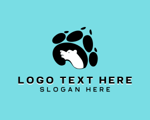 Pet - Dog Paw Veterinarian logo design
