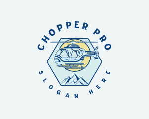 Chopper - Aviation Rescue Helicopter logo design