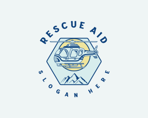 Rescue - Aviation Rescue Helicopter logo design