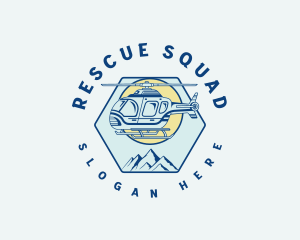 Aviation Rescue Helicopter logo design