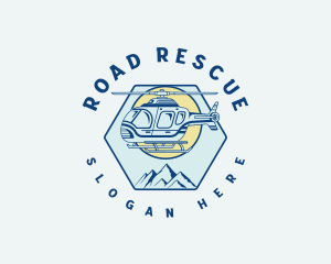 Aviation Rescue Helicopter logo design