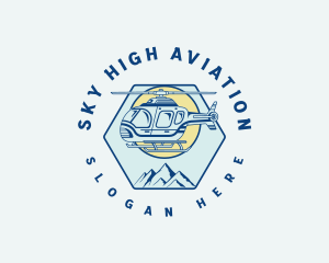 Aviation - Aviation Rescue Helicopter logo design