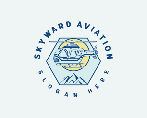 Aviation Rescue Helicopter logo design