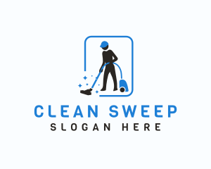 Vacuum - Vacuum Cleaning Janitor logo design