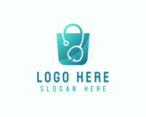 Stethoscope Medical Bag Logo