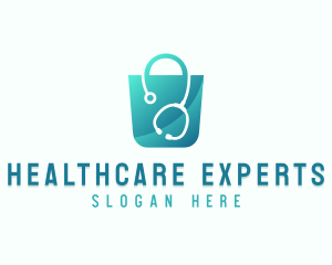 Stethoscope Medical Bag logo design