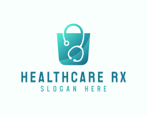 Pharmacist - Stethoscope Medical Bag logo design