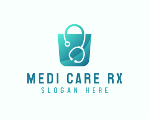 Pharmacist - Stethoscope Medical Bag logo design