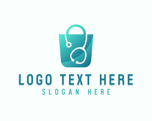 Pharmacist - Stethoscope Medical Bag logo design