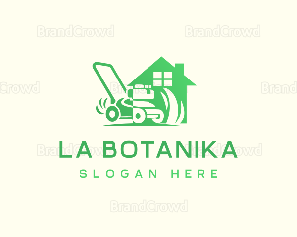 Lawn Grass Mower Logo