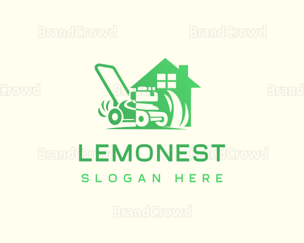 Lawn Grass Mower Logo
