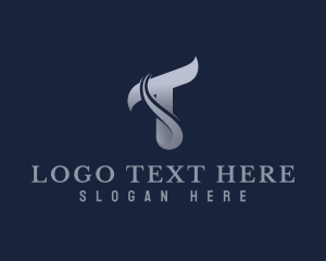 Grayscale - Elegant Studio Letter T logo design