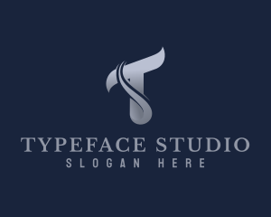 Elegant Studio Letter T logo design