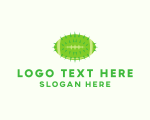 Athlete - Green Cactus Football logo design