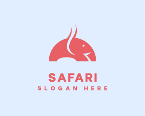 Wild Elephant Safari logo design