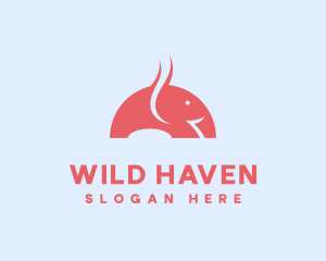 Wild Elephant Safari logo design