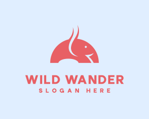 Wild Elephant Safari logo design