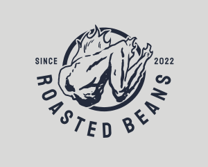 Roasted - Roasted Chicken Wings logo design