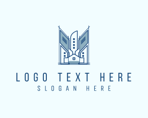 Engineer - House High Rise Building logo design