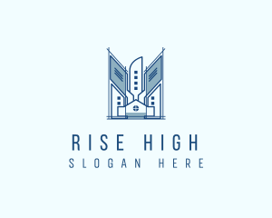 House High Rise Building logo design