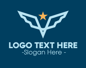 Rank - Star Wing Pilot Emblem logo design