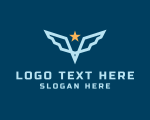 Wing - Star Wing Pilot logo design