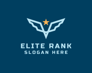 Rank - Star Wing Pilot logo design
