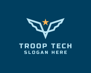 Troop - Star Wing Pilot logo design