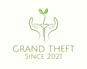 Herbalist - Garden Hand Sprout logo design