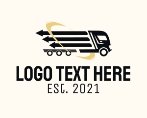 Forwarder - Arrow Cargo Truck logo design