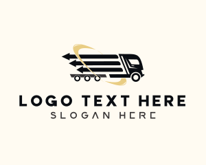 Arrow Cargo Truck  logo design