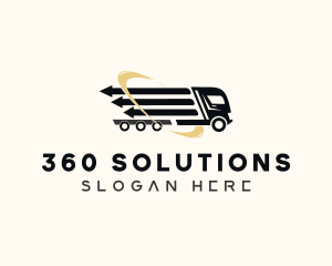 Arrow Cargo Truck  logo design