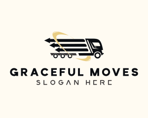 Arrow Cargo Truck  logo design