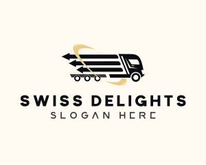 Arrow Cargo Truck  logo design