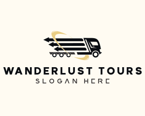 Arrow Cargo Truck  logo design