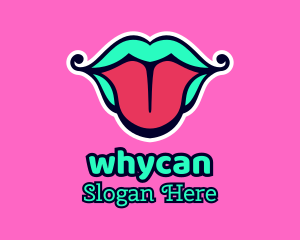 Multicolor Tongue Lips Logo