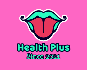 Neon - Multicolor Tongue Lips logo design