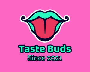 Tongue - Multicolor Tongue Lips logo design